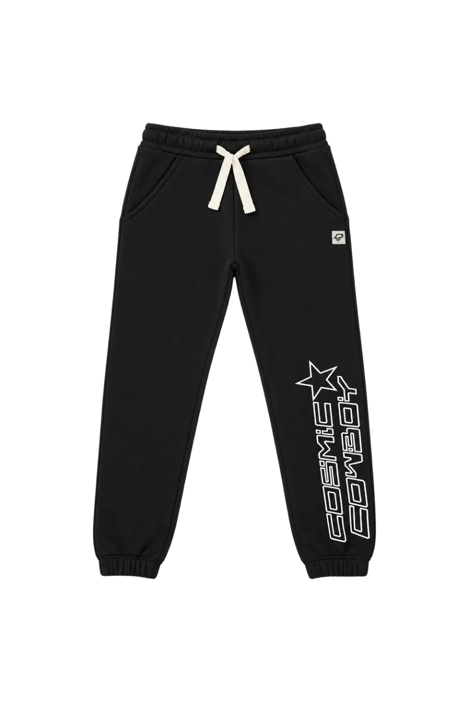 4President Lorenzo2 joggingbroek zwart jongens katoen