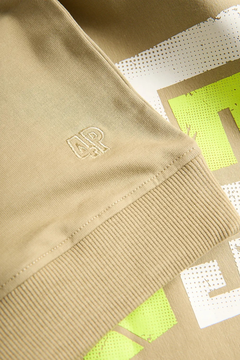 4PRESIDENT Duuk Twill sweater bruin katoen