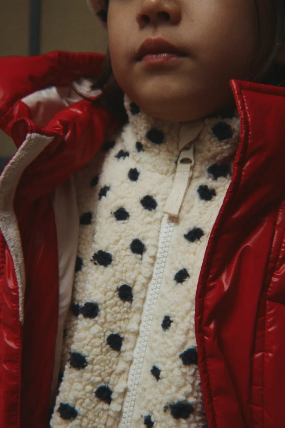 Konges Sløjd Jody teddy vest dot lumiere fleece