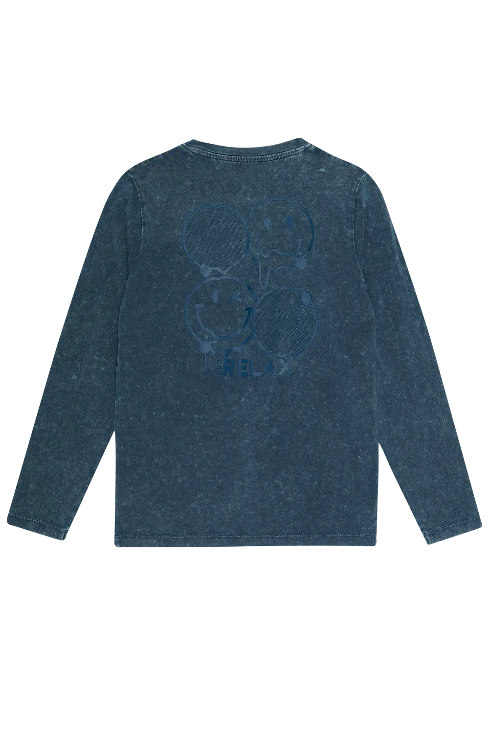 4President Noud Blue longsleeve jongens katoen