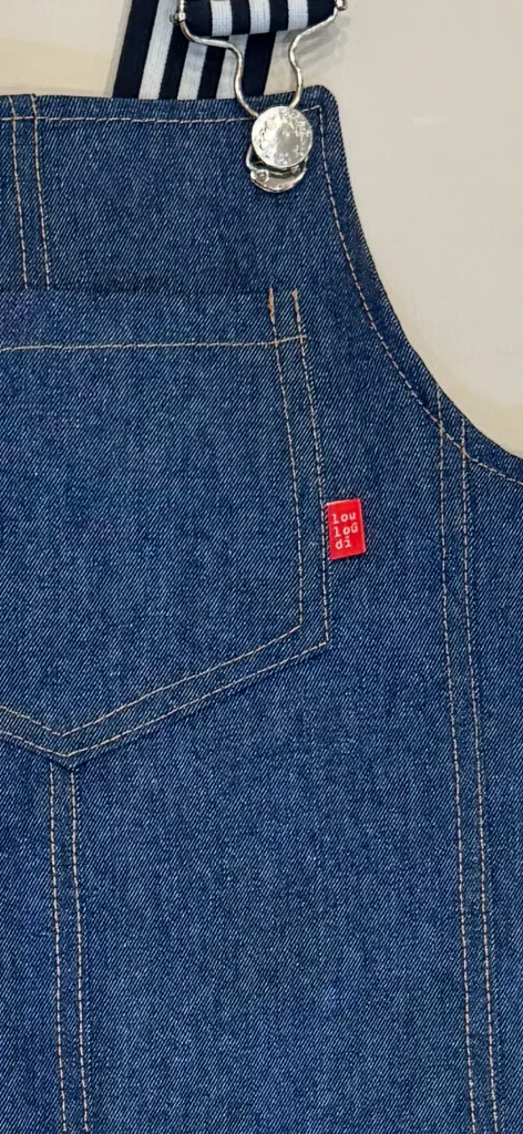 Louloúdi Sam salopette denim midblauw verstelbaar