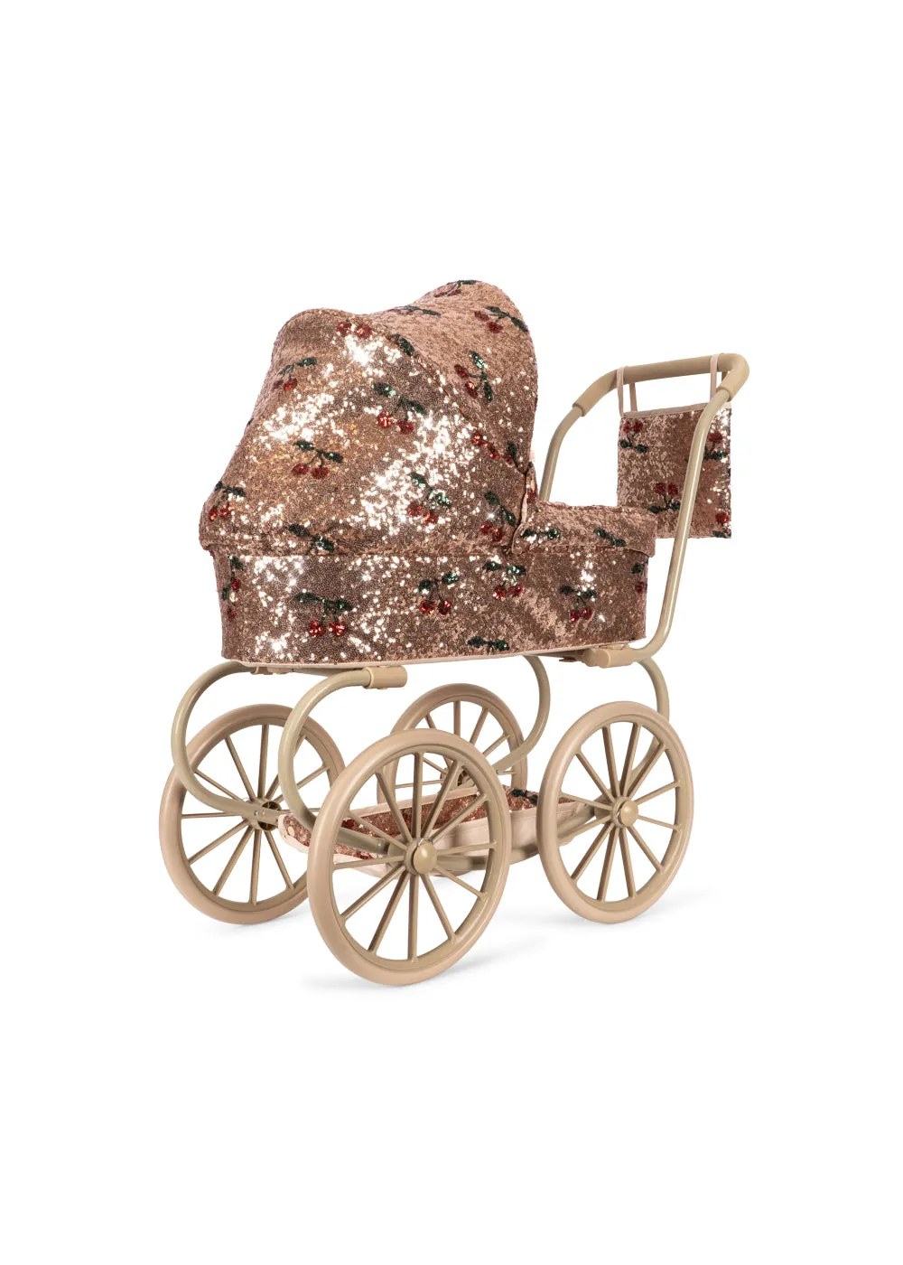 Konges Sløjd Minnie poppenwagen cherry sequin