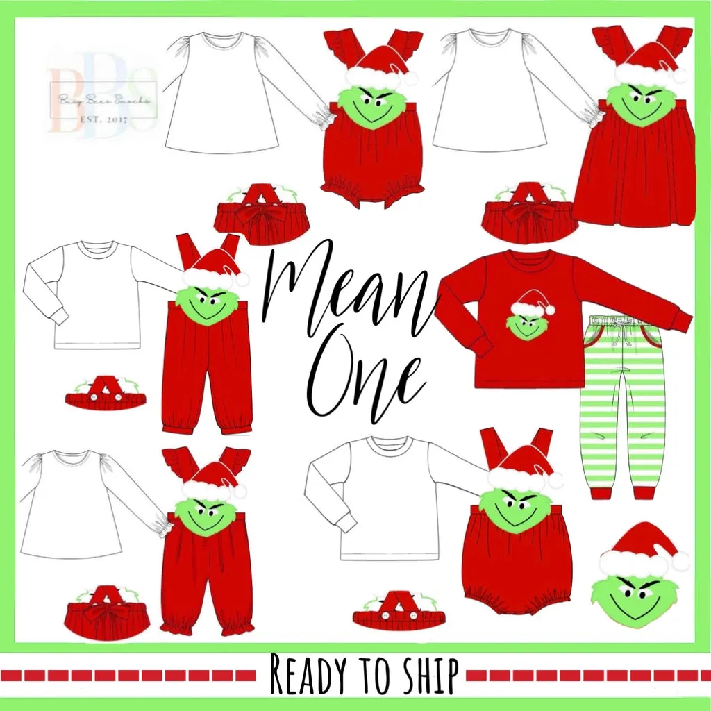 Busy Bee Mean One bubbleromper 2-delig 3T kerst