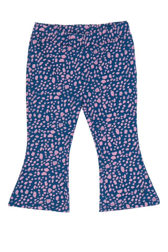 4President Bloem Blue legging meisjes print katoen