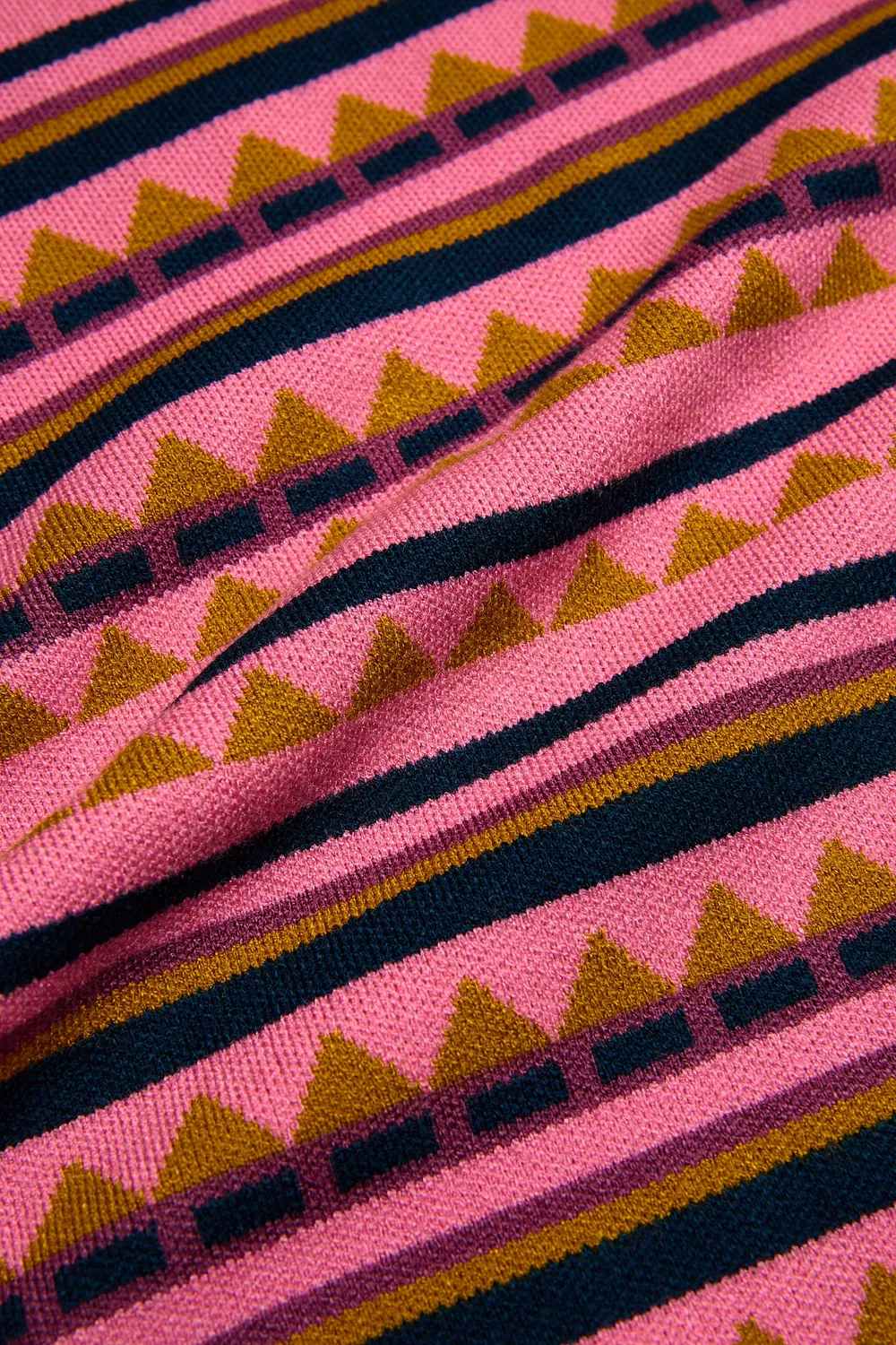 4President Kameron Pink jurk jacquard roze
