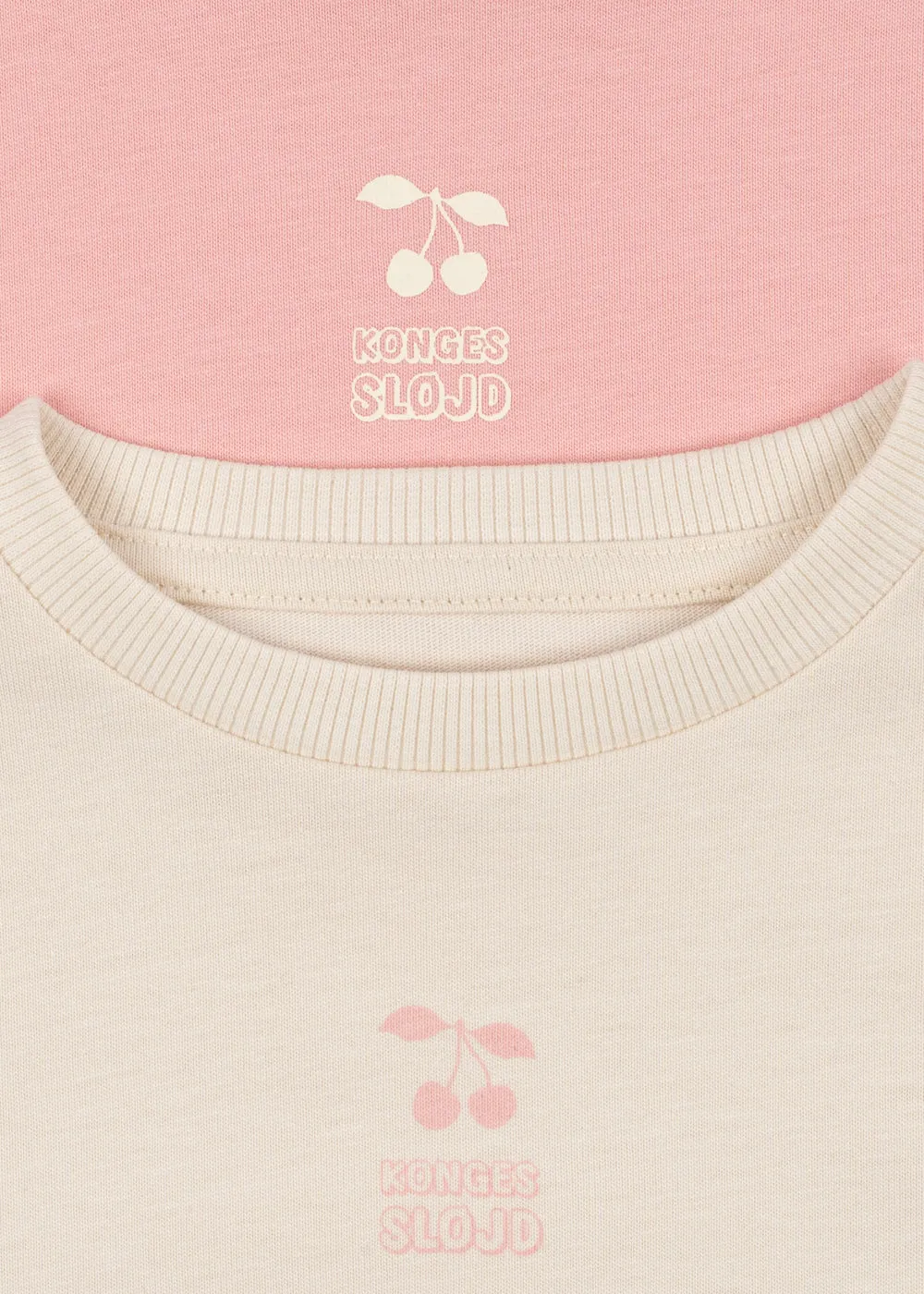 Konges Sløjd Lin longsleeves pink dolphin 2-pack biokatoen
