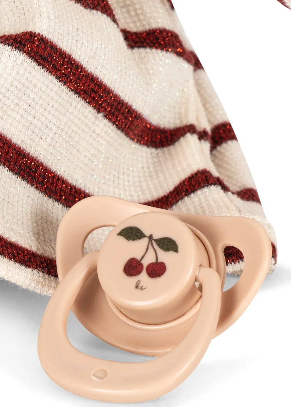 Konges Sløjd Bella babypop creamy stripe 31,5 cm speen