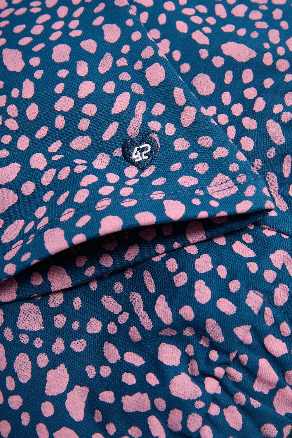 4President Bloem Blue legging meisjes print katoen