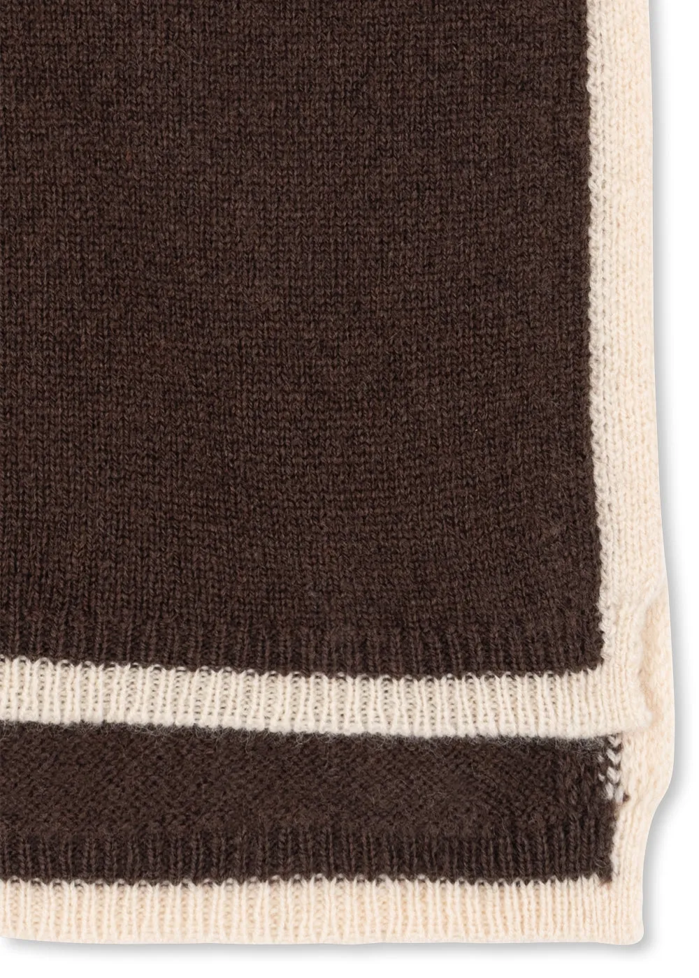 Konges Sløjd Collette nekwarmer chocolate brown wol