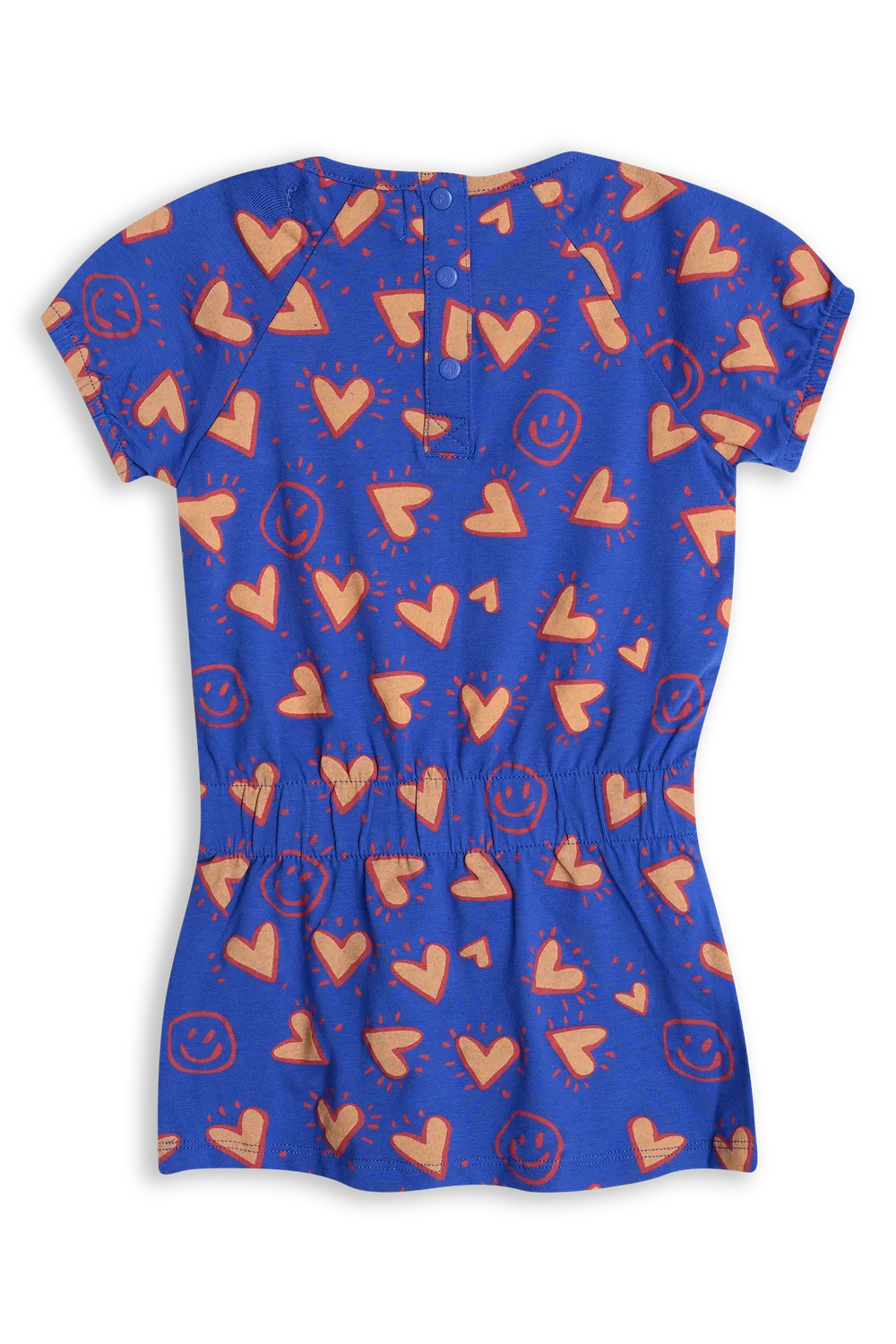 4President Cecile Dazzling blue jurk hartjesprint