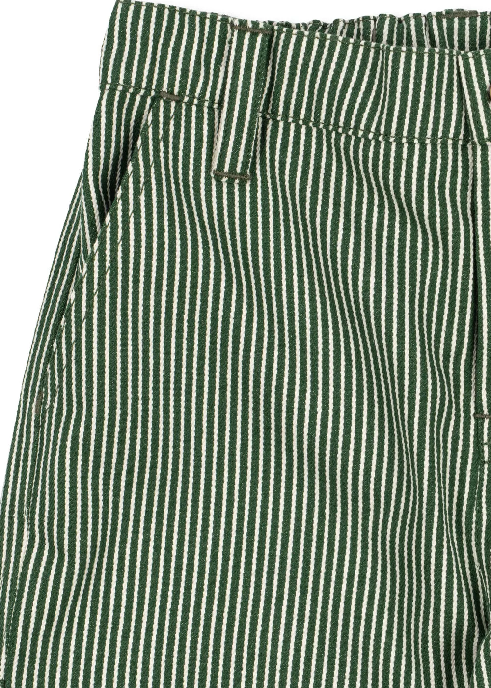 Konges Sløjd Luc broek milk verte stripe biokatoen