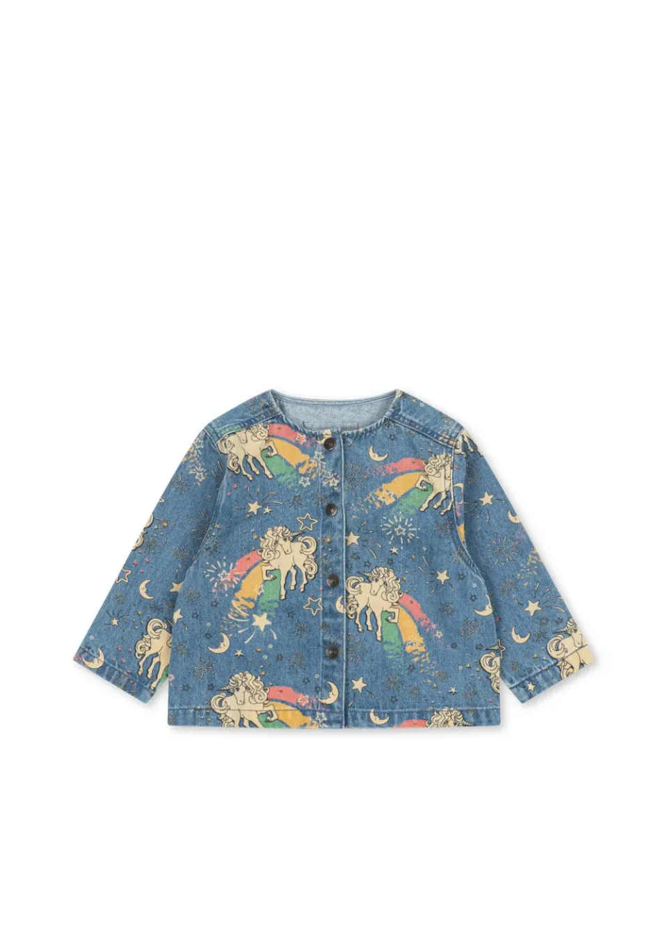 Konges Sløjd Magot jas born to sparkle eenhoorn denim