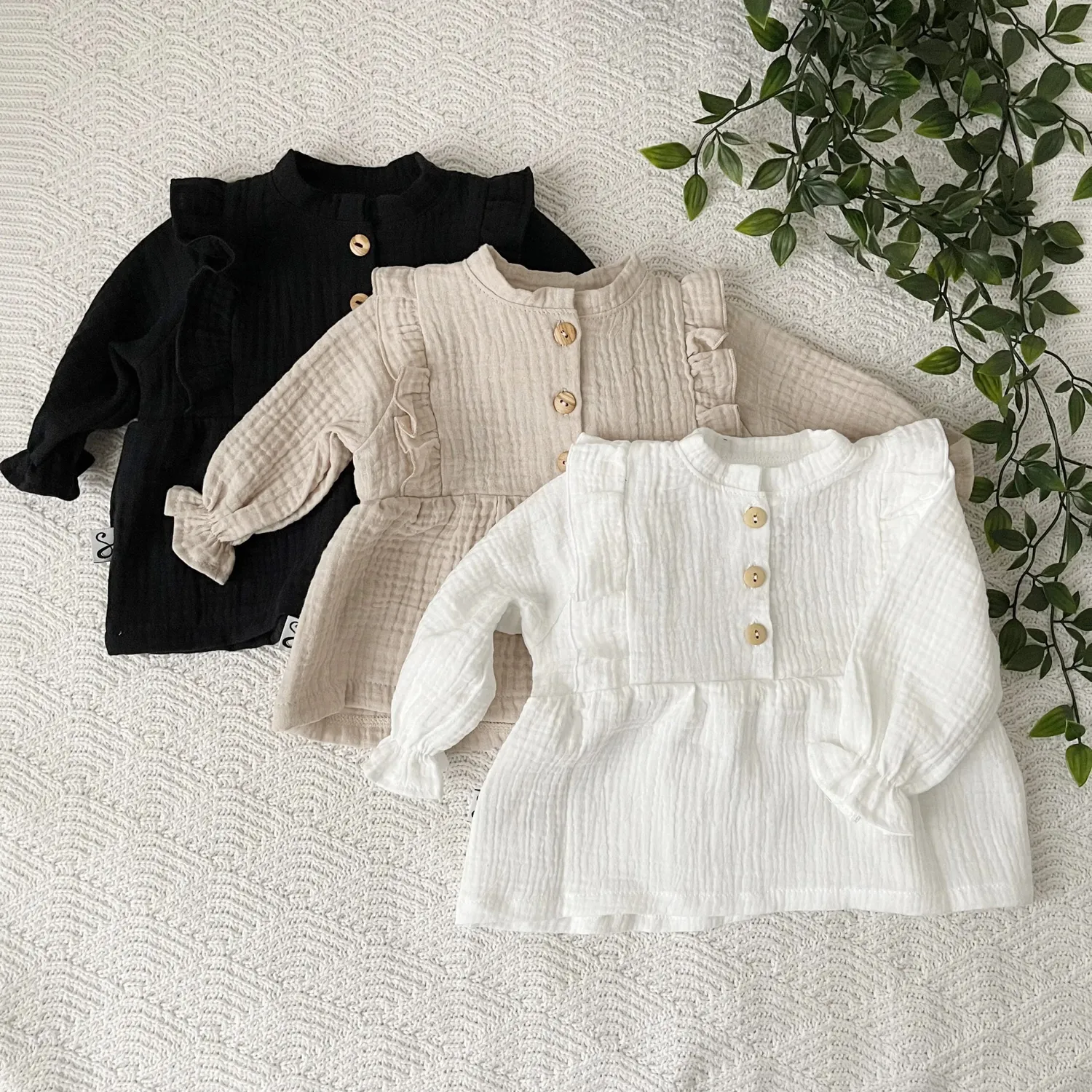 SODA FASHION Mousseline Blouse Zwart luchtig