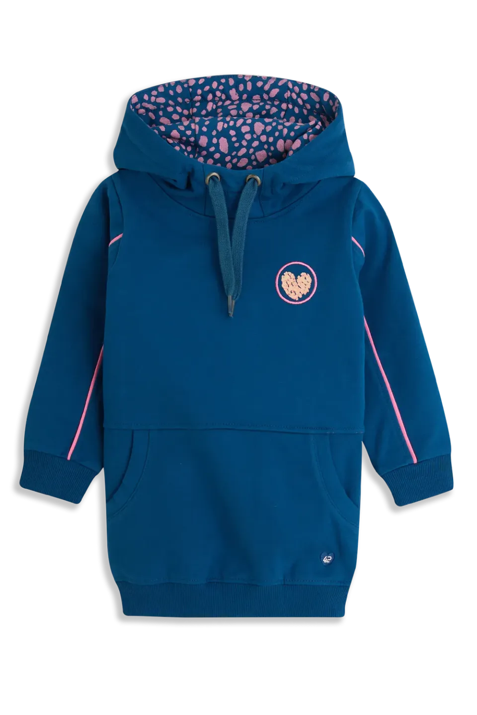 4President Bella Blue hoodie jurk blauw oversized
