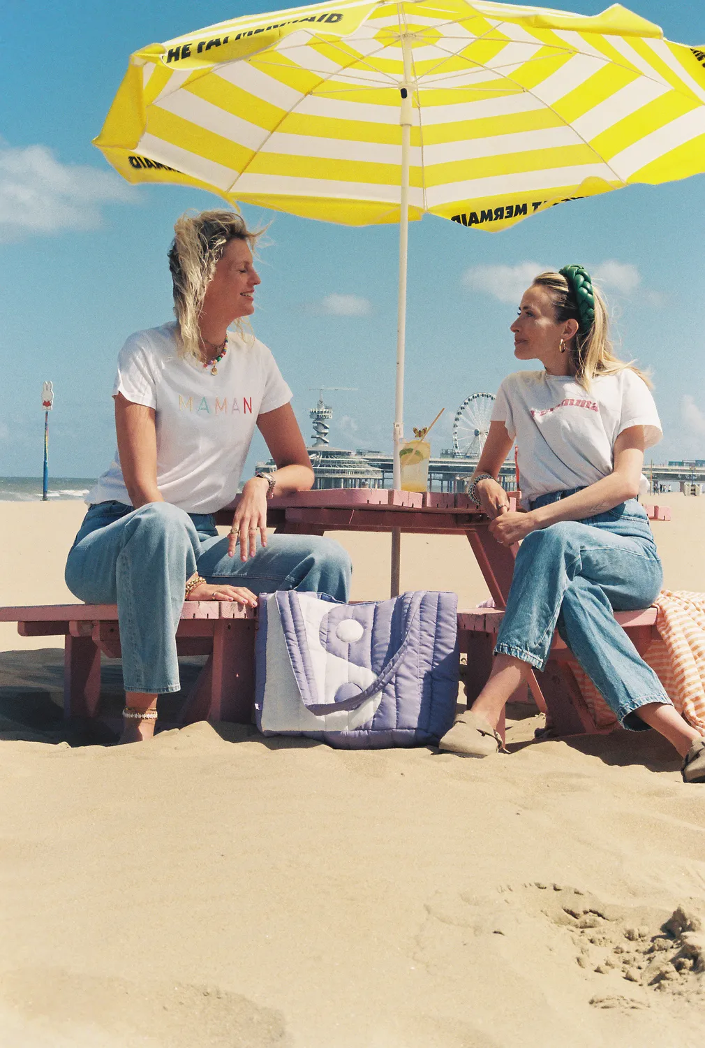 The Mompany La Mamma T-shirt ongebleekt katoen
