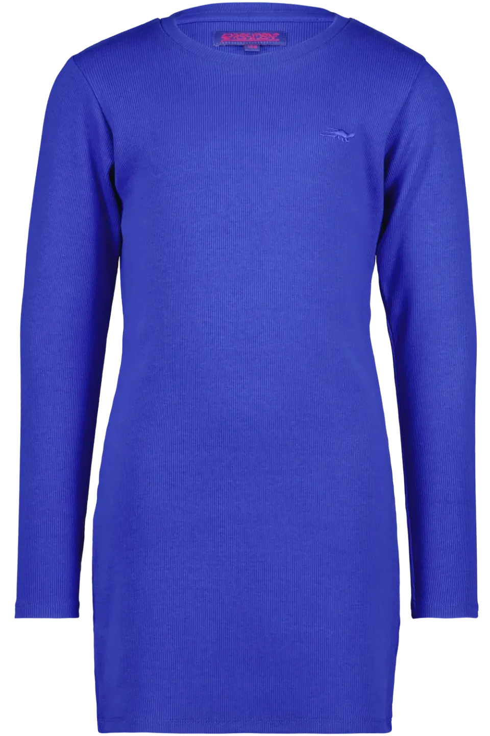 4President Marion Jurk meisjes blauw ribstof lange mouw