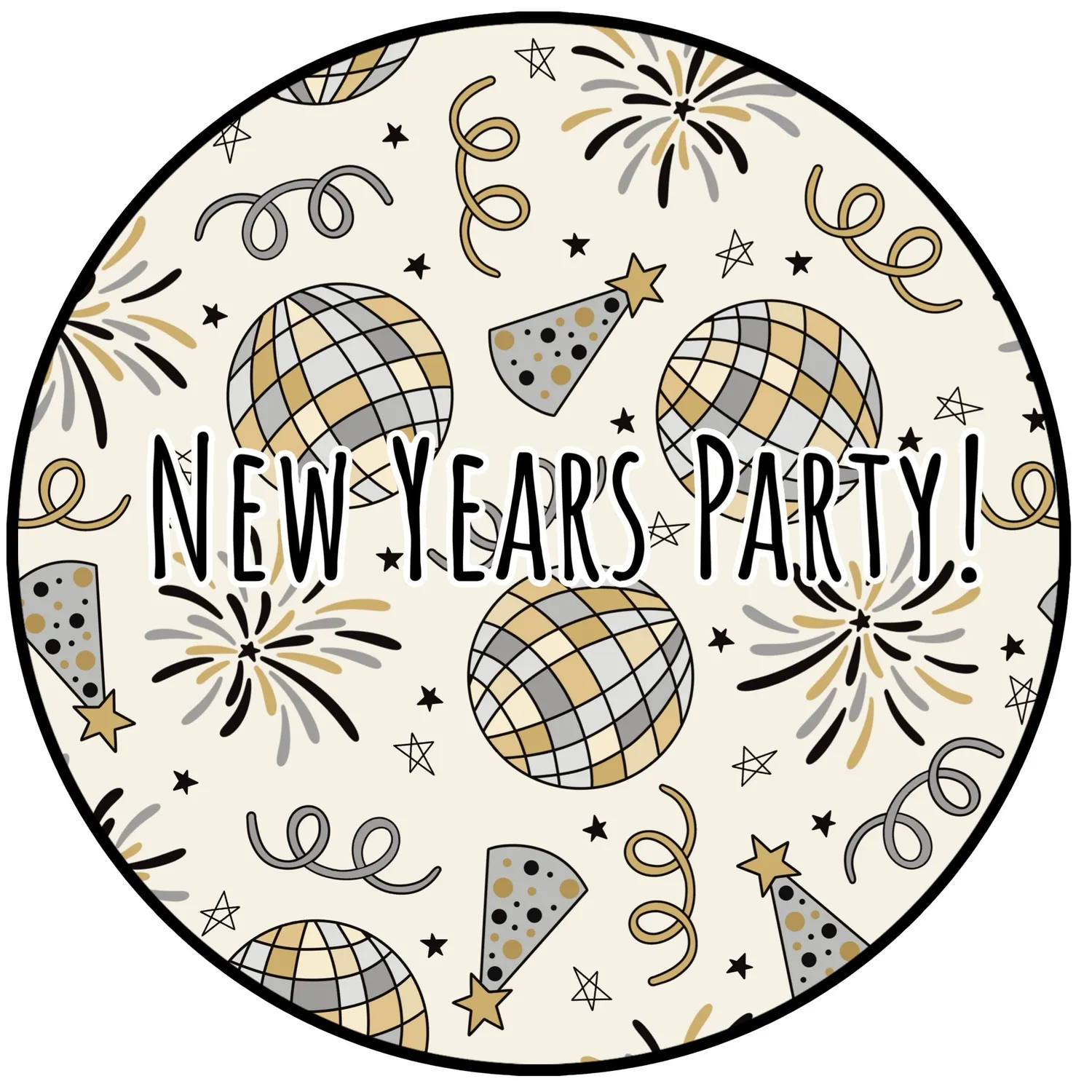 Busy Bee Smocks New Years Party loungeset 2-delig mom mini