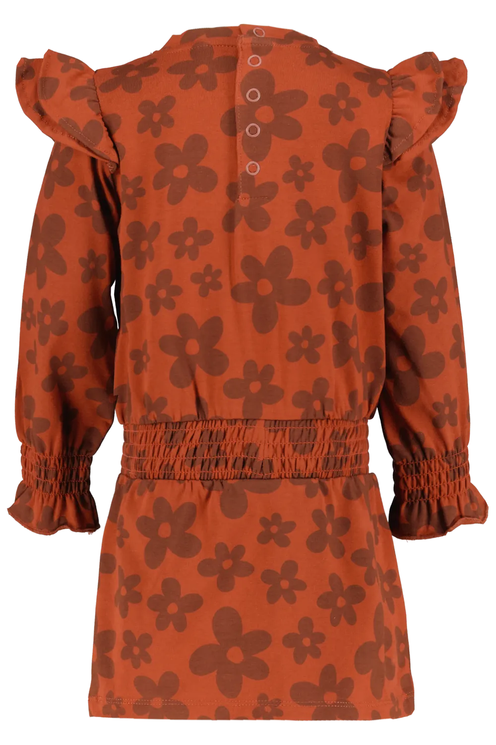 4PRESIDENT Katja jurk lange mouw bloemenprint