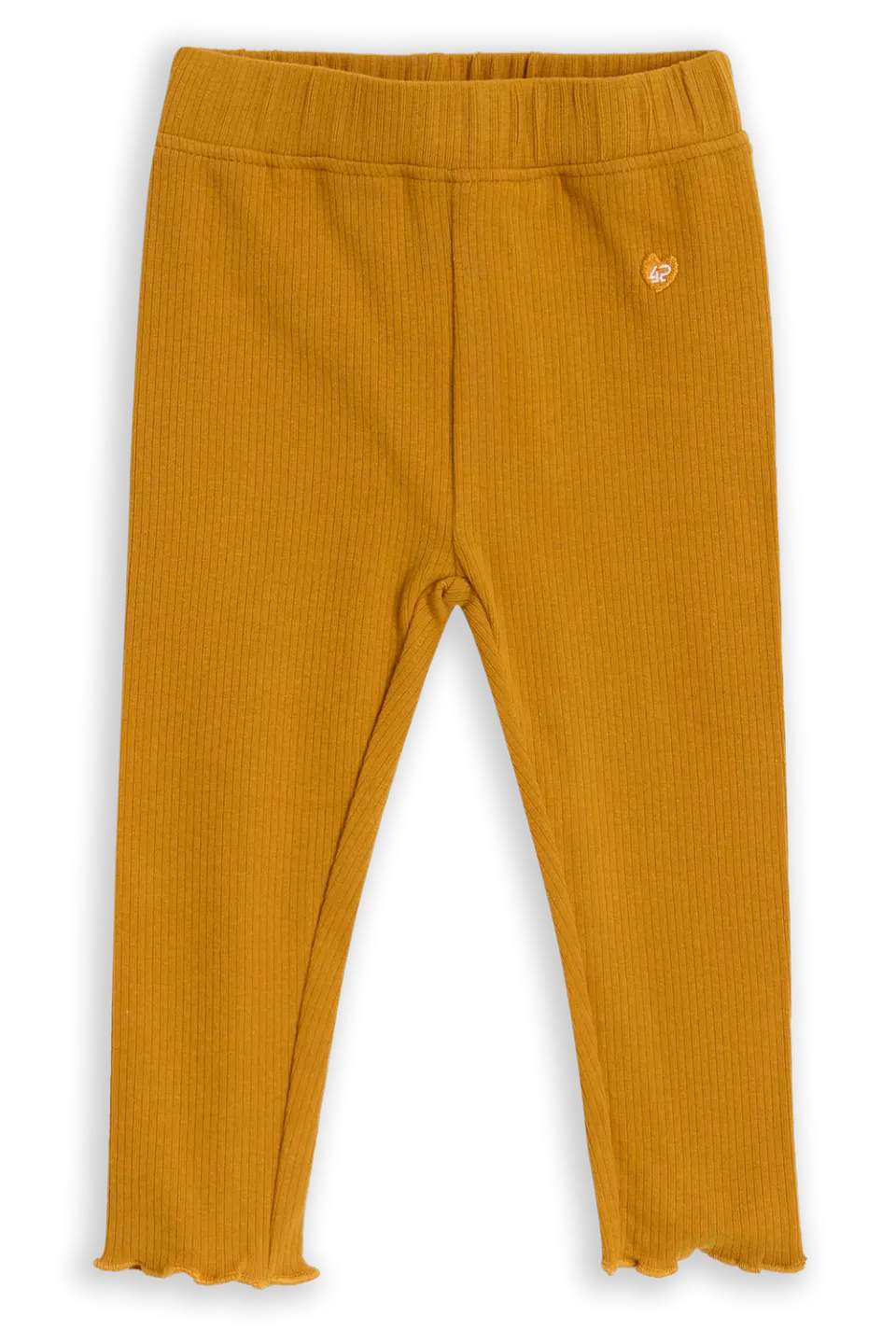 4PRESIDENT Bette legging Yellow geribbeld