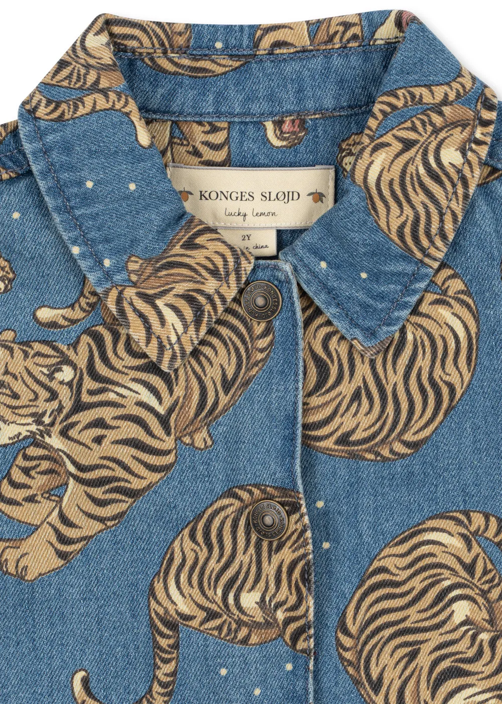 Konges Sløjd Magot overshirt panthera biokatoen denim