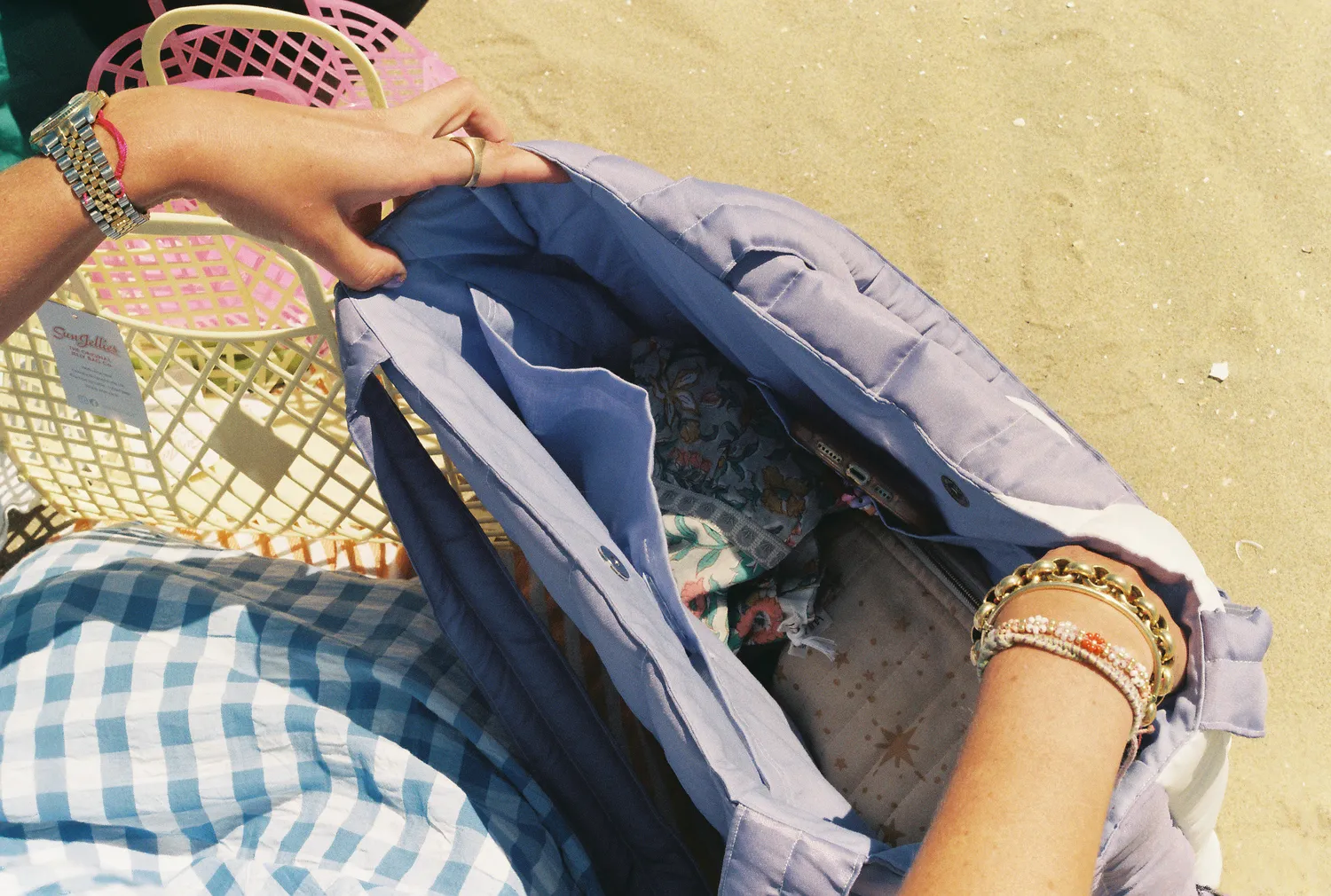 The Mompany Mom Bag YinYang luiertas lila vlekbestendig