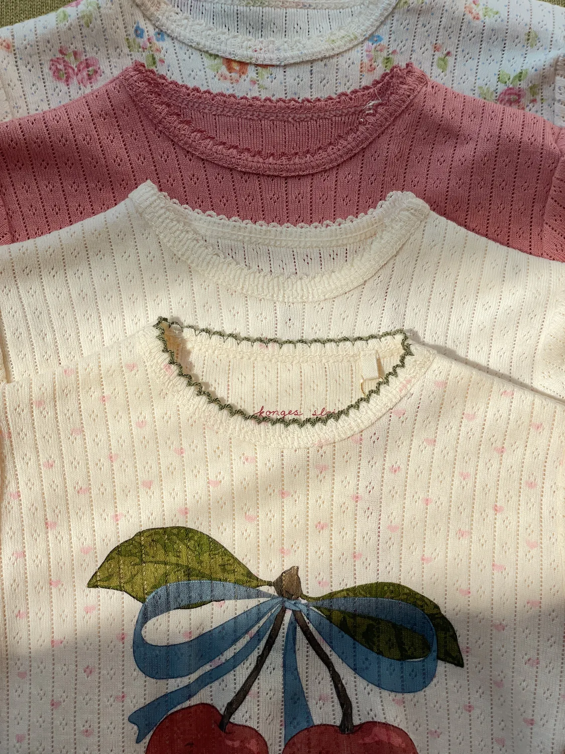 Konges Sløjd Minnie Romper korte mouw antique white ajour