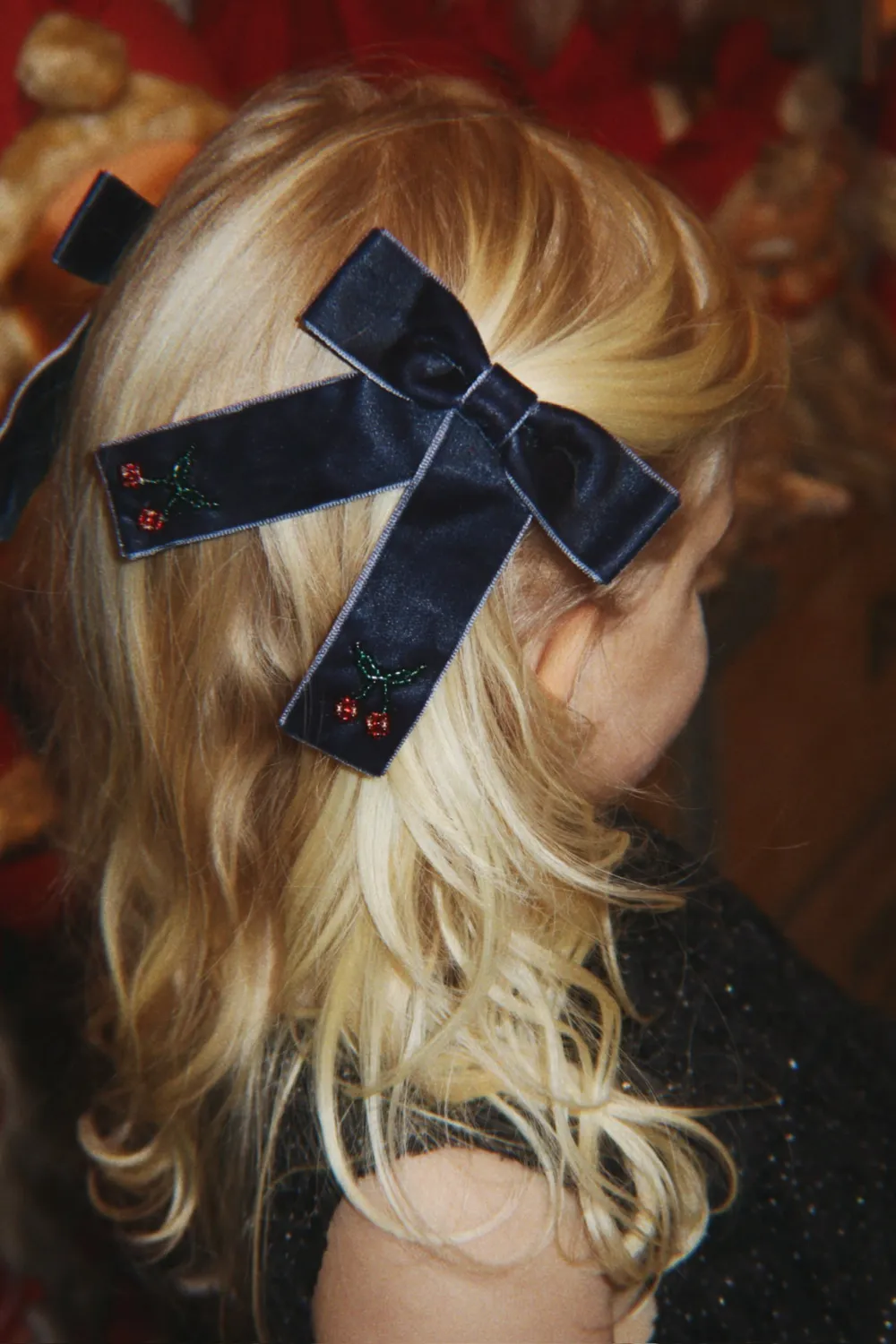 Konges Sløjd Juliette Haarclips navy strik set 2
