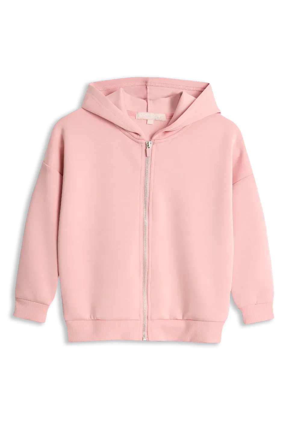 4President Mia vest lichtroze – hoodie met rits meisjes