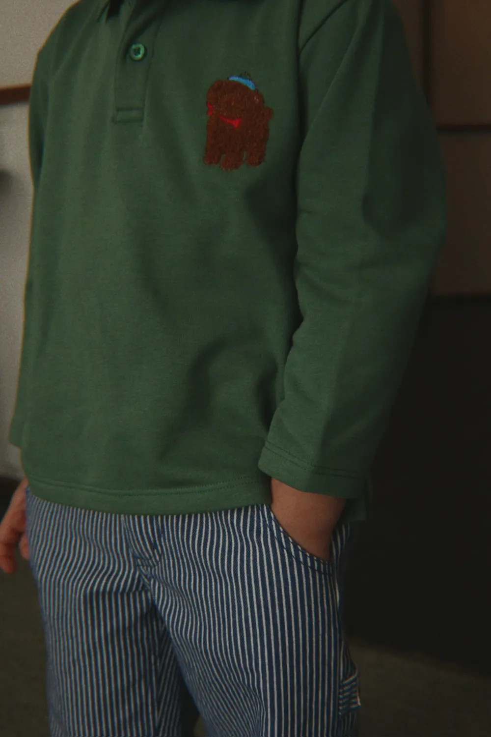 Konges Sløjd Luc Broek Blue Stripe Biokatoen