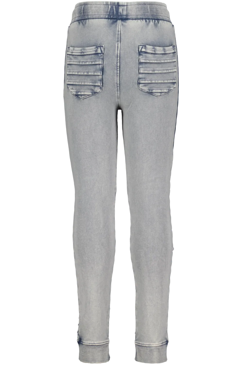 4President Tieme Bleach broek biker acid wash