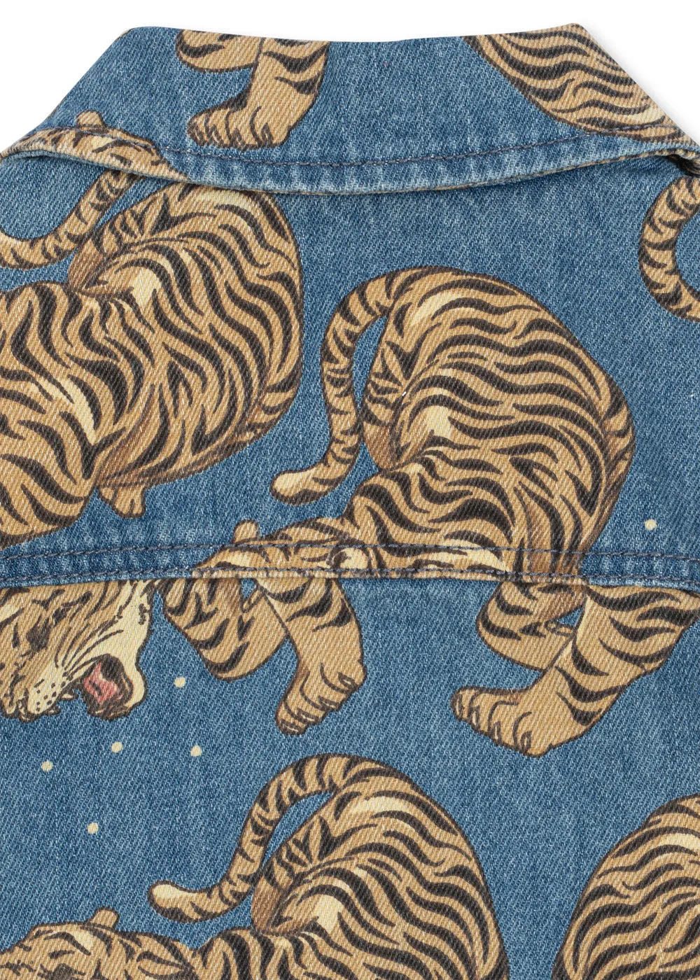 Konges Sløjd Magot overshirt panthera biokatoen denim