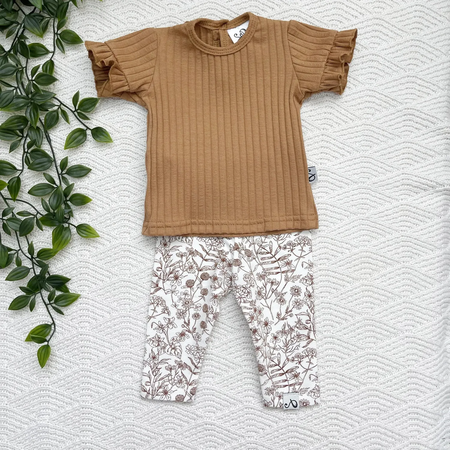 SODA FASHION Natuur Bloem legging bloemenprint