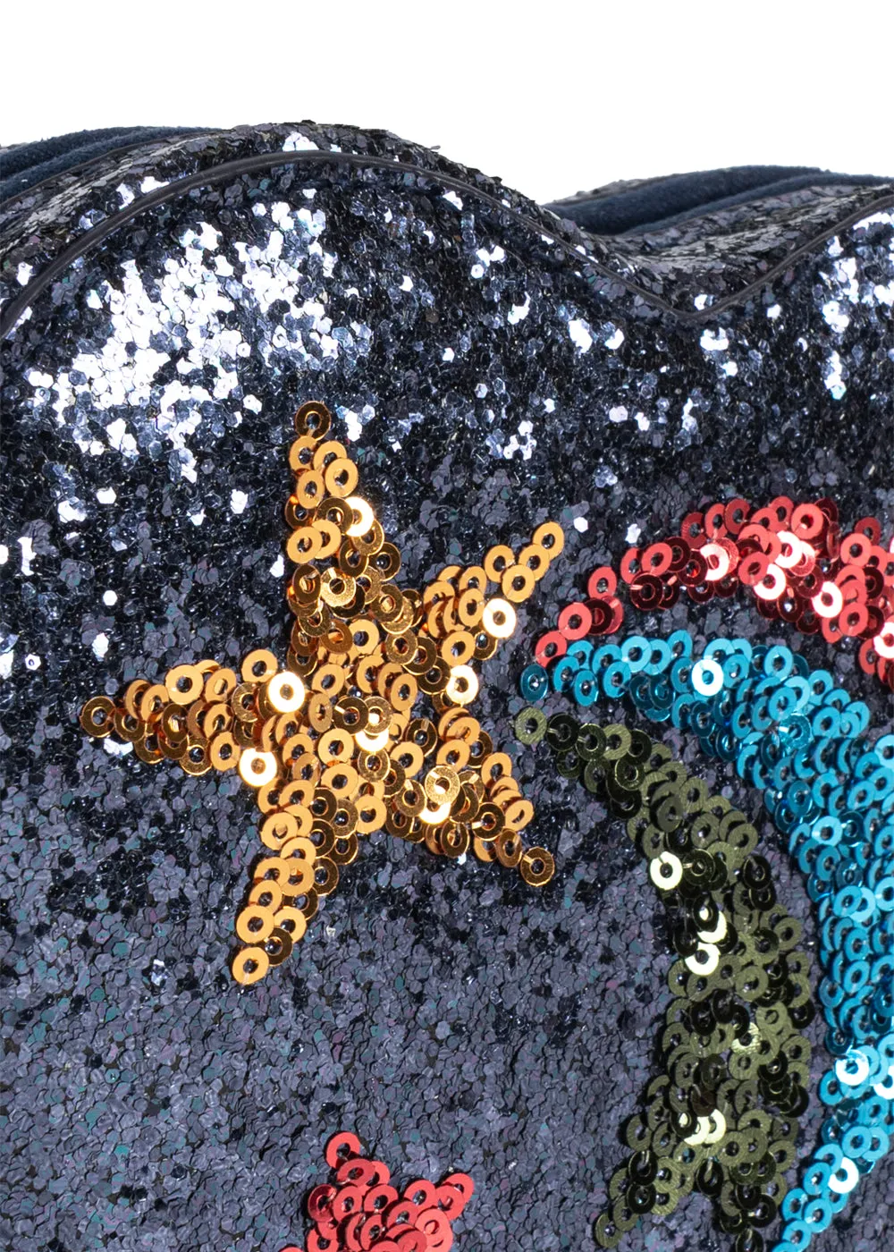 Konges Sløjd Tut schoudertas rainbow star glitter
