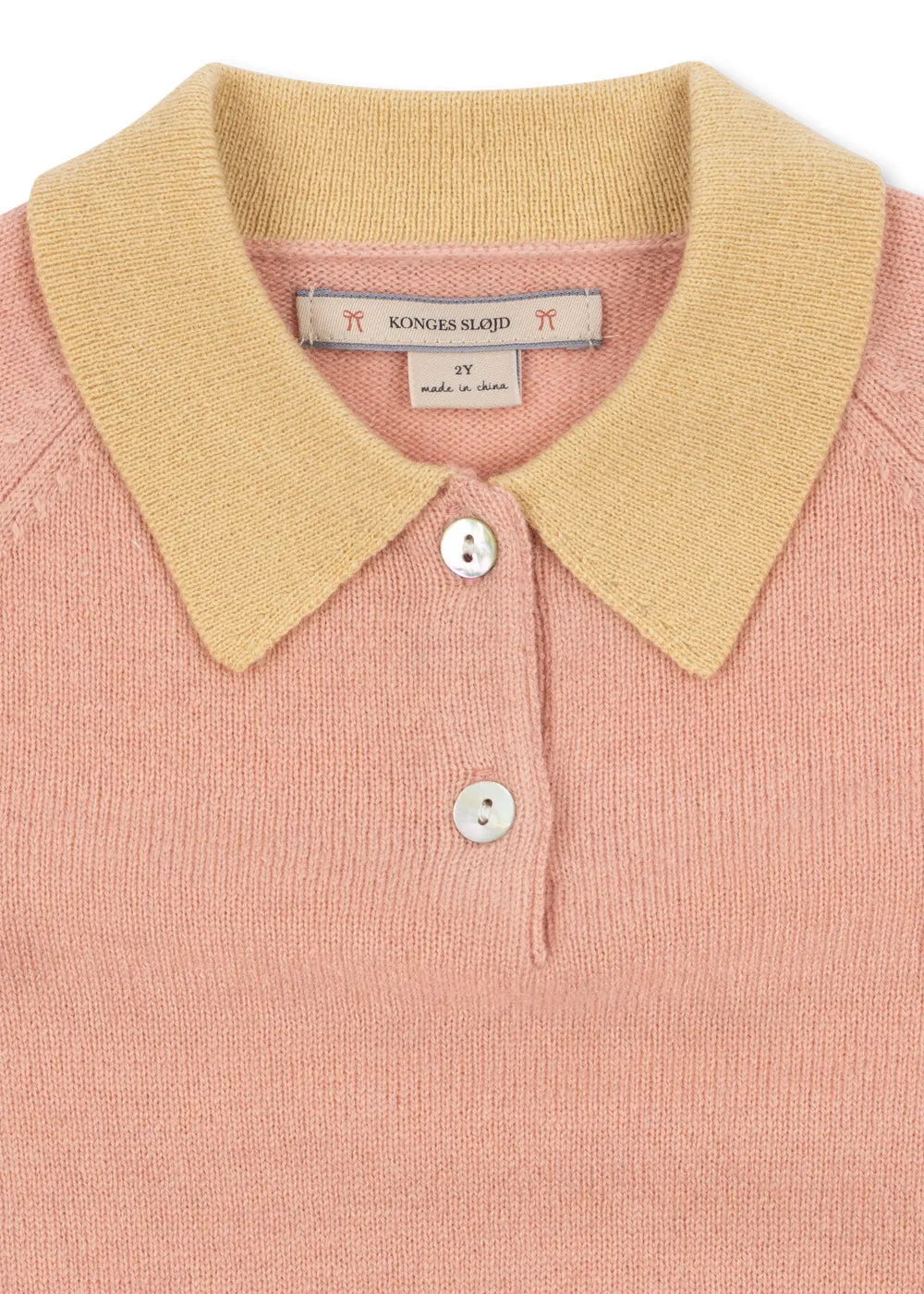 Konges Sløjd Basi Polo trui mellow rose wol