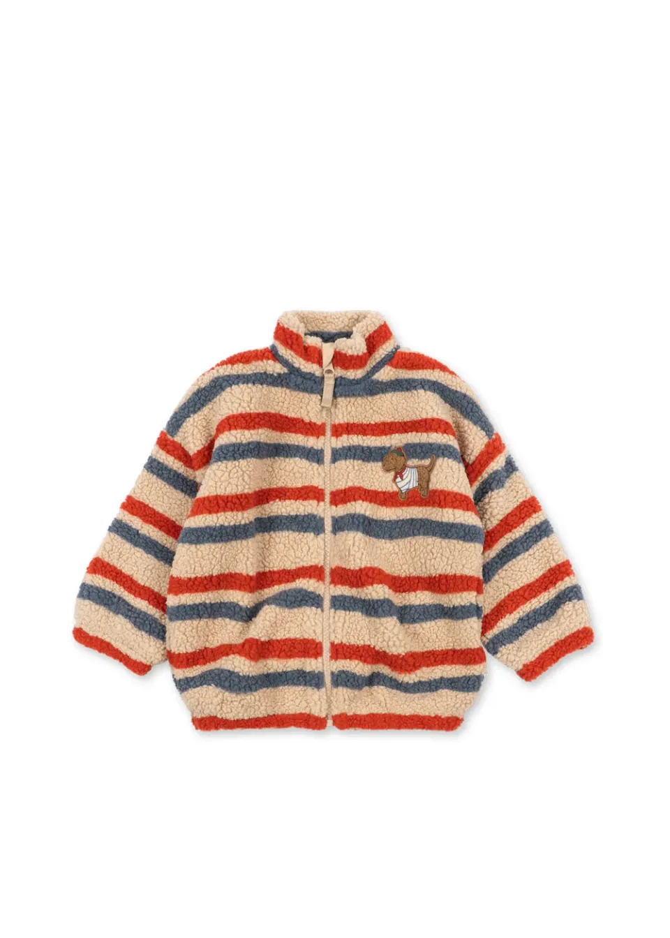 Konges Sløjd Jody teddyjas tangerine stripe fleece