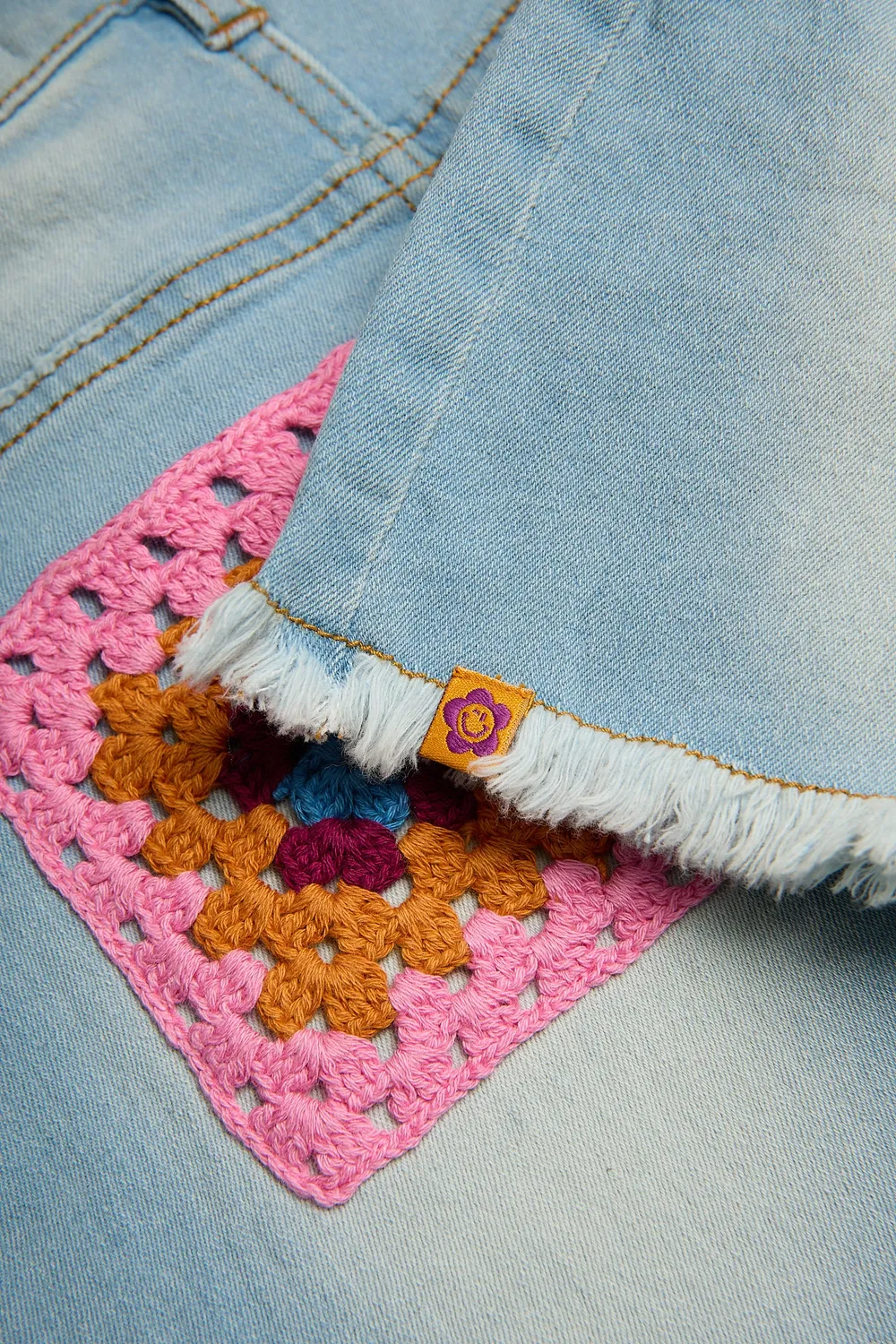 4PRESIDENT Nata Light Blue short denim blauw