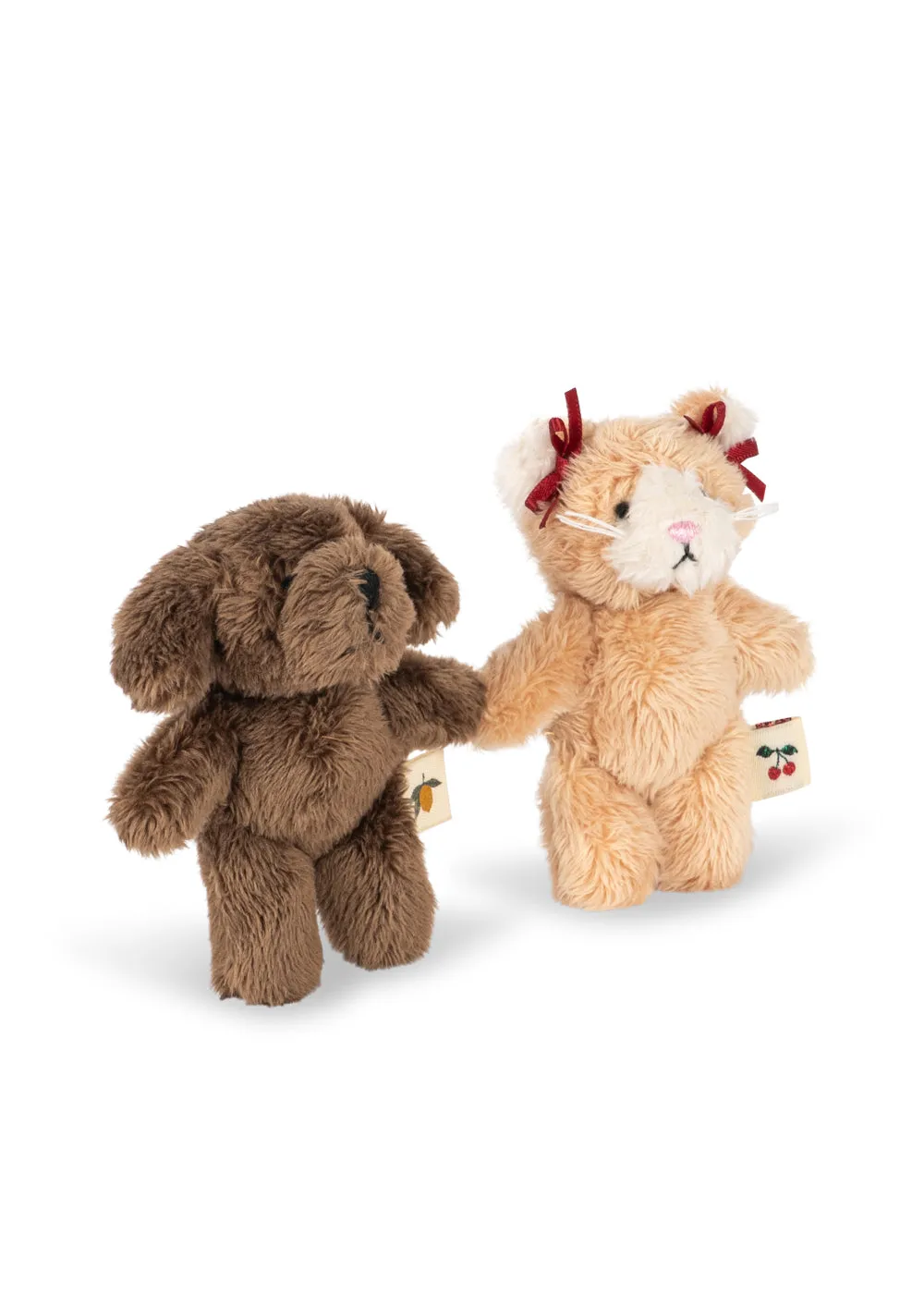 Konges Sløjd Tiny Teddy knuffelset green stripe 2-delig