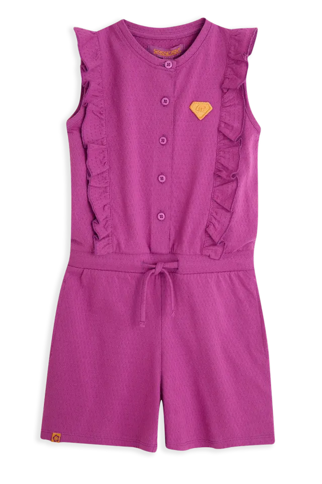 4PRESIDENT Natasha.FF Purple playsuit paars stippen
