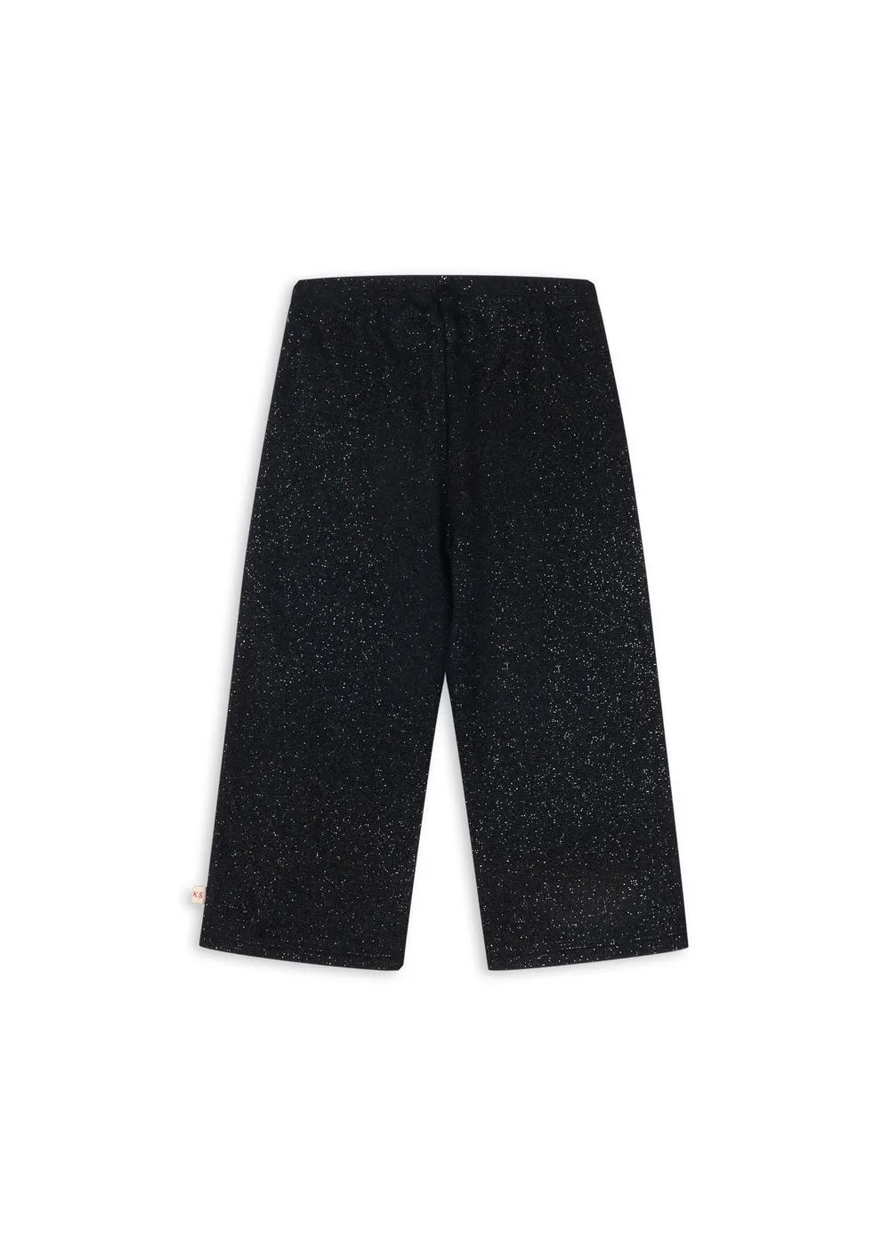 Konges Sløjd Roli flared broek zwart lurex