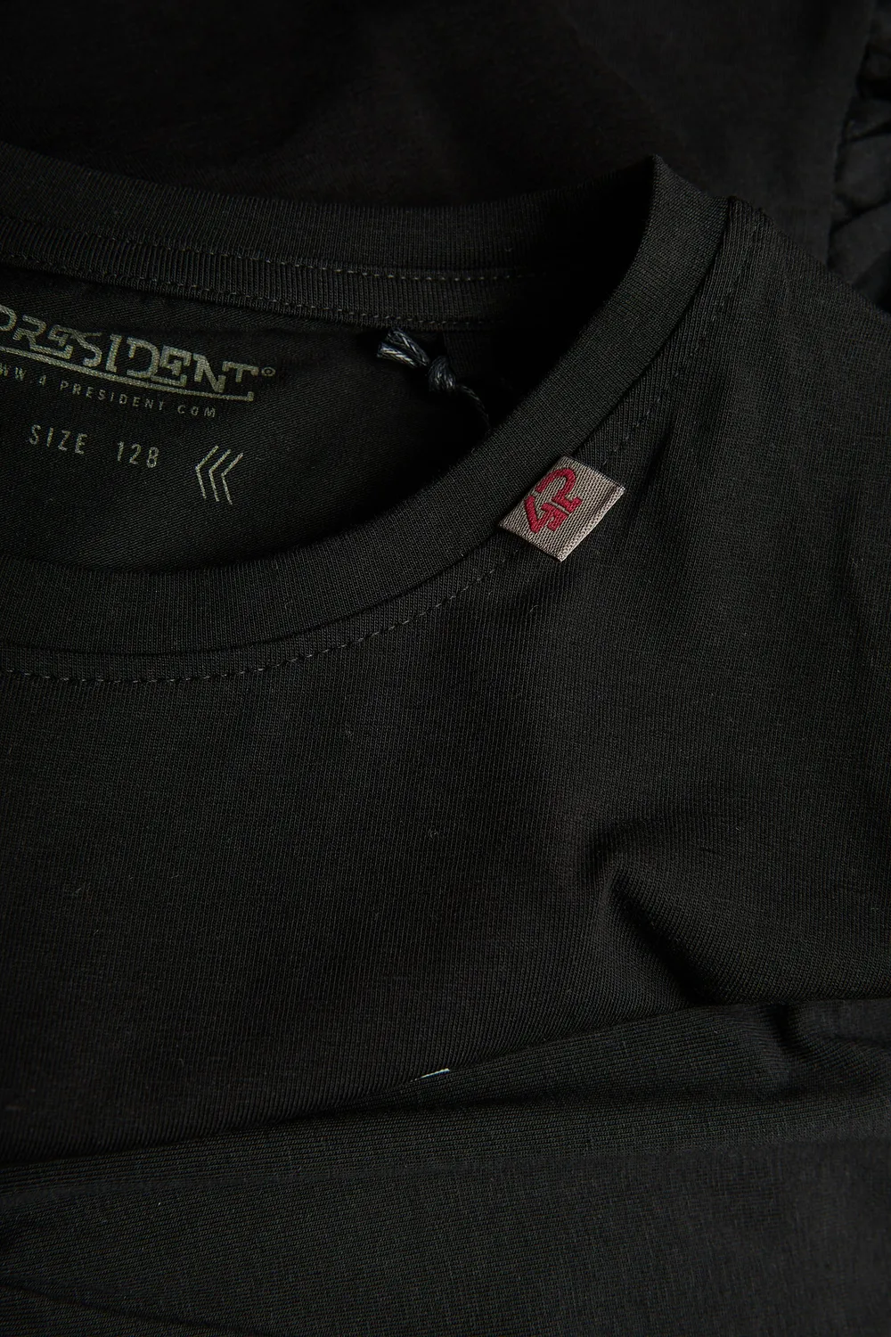 4PRESIDENT Golden Black longsleeve zwart katoen