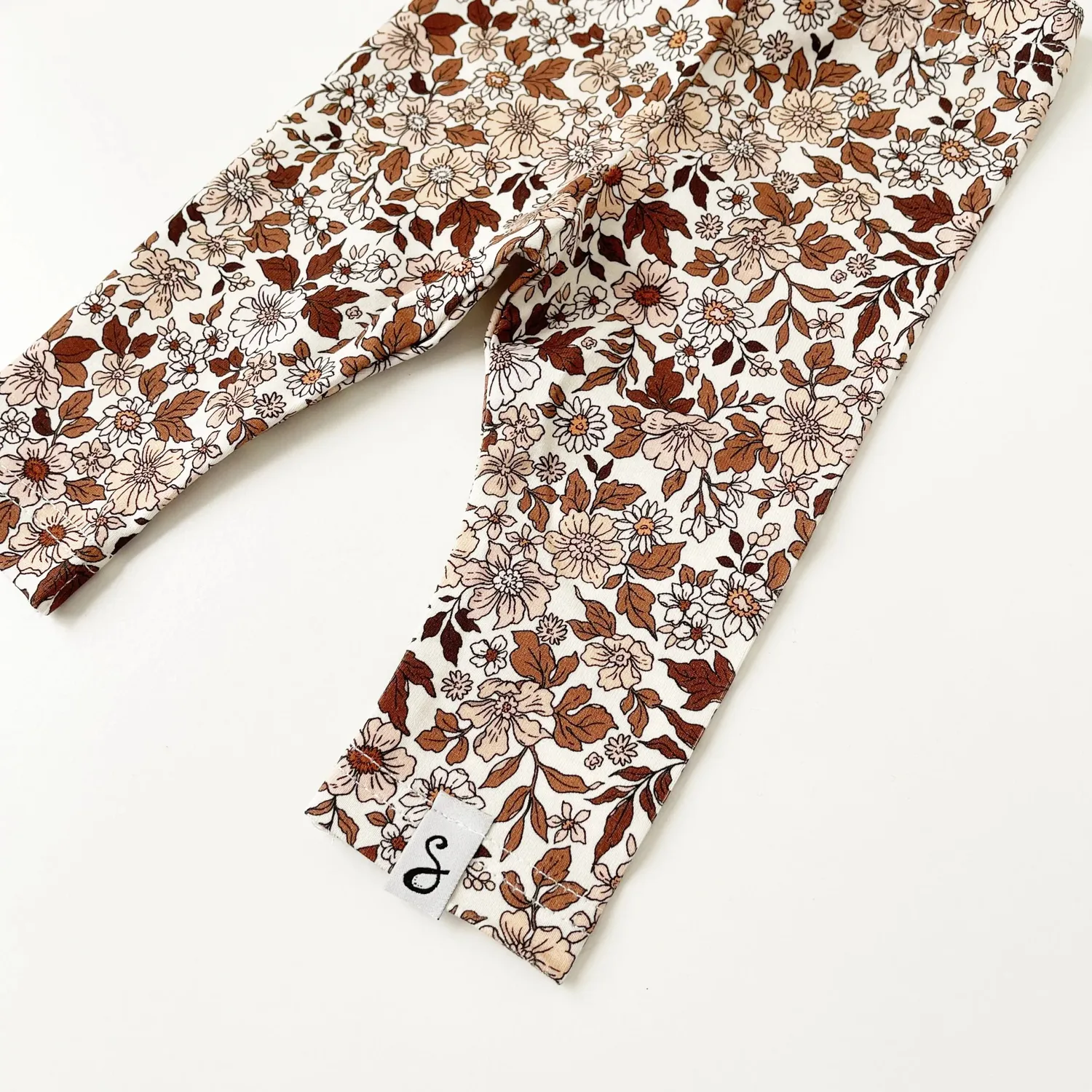 SODA FASHION Vintage Flowers cacao legging bloemen