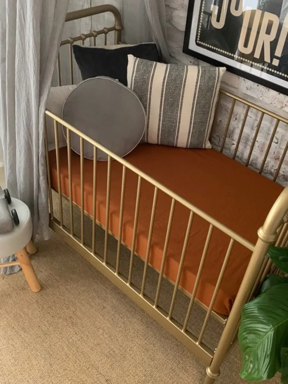 The Mompany Pop ya Tot hoeslaken katoen rust 130x69