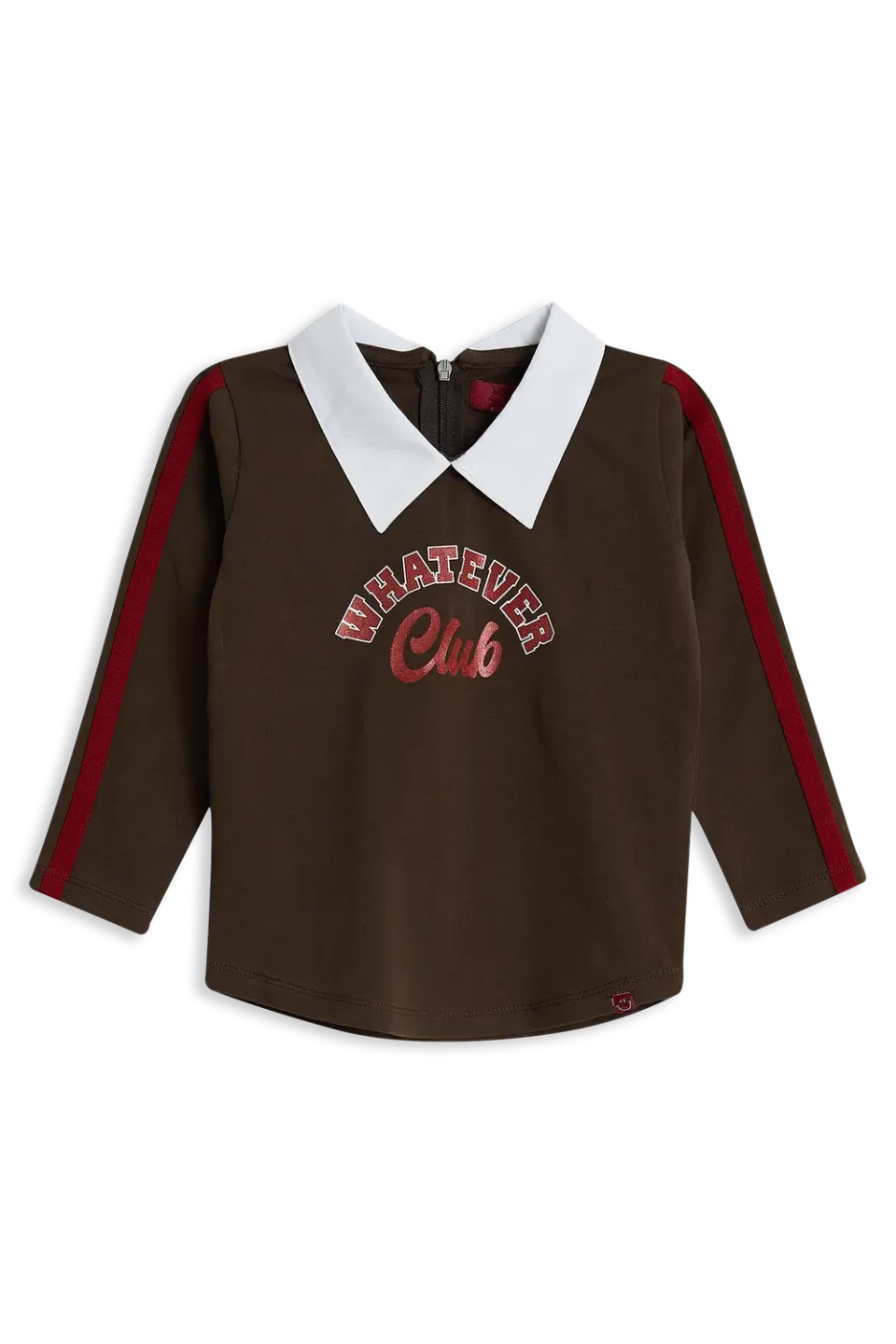 4President Kimber longsleeve meisjes bruin katoen