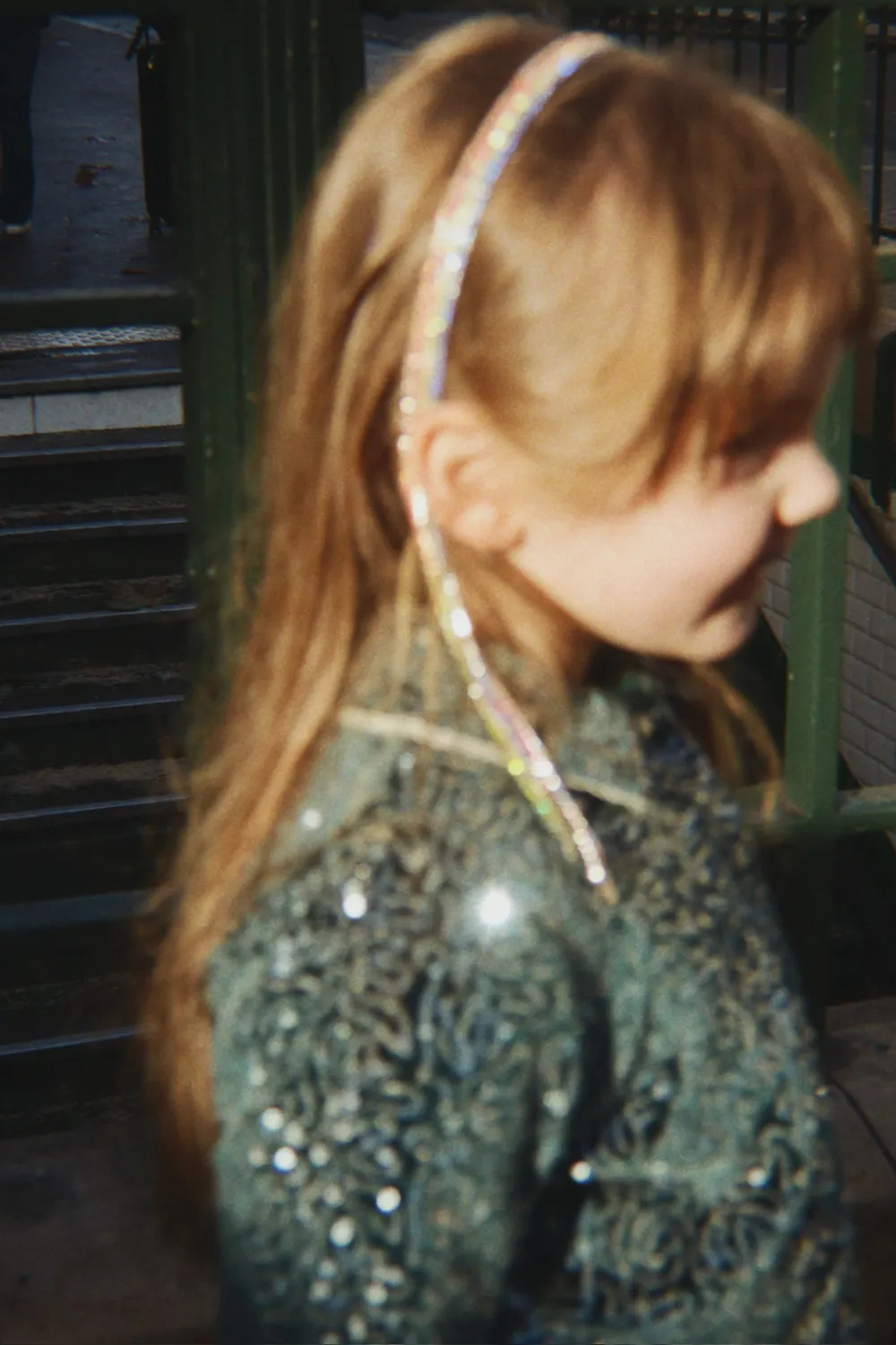 Konges Sløjd Glitter haarband regenboog diadeem