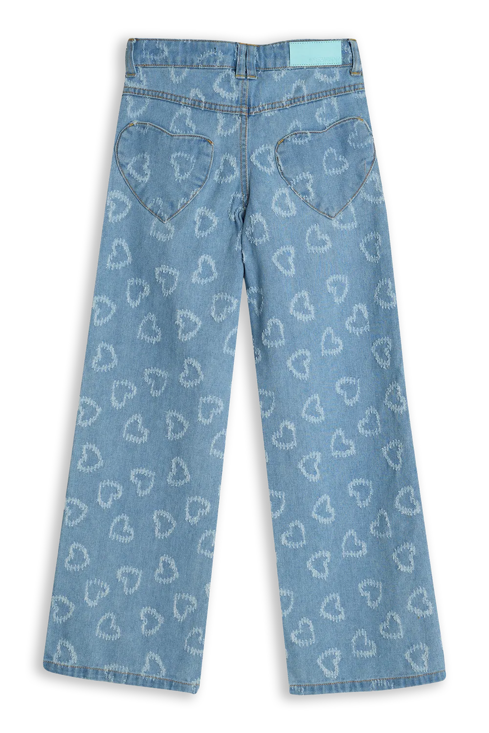 4President Betsy denim short blauw meisjes zomer