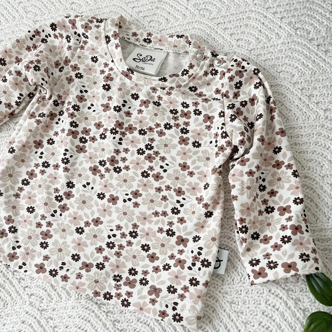 Soda Fashion Multi Flower shirt lange mouwen