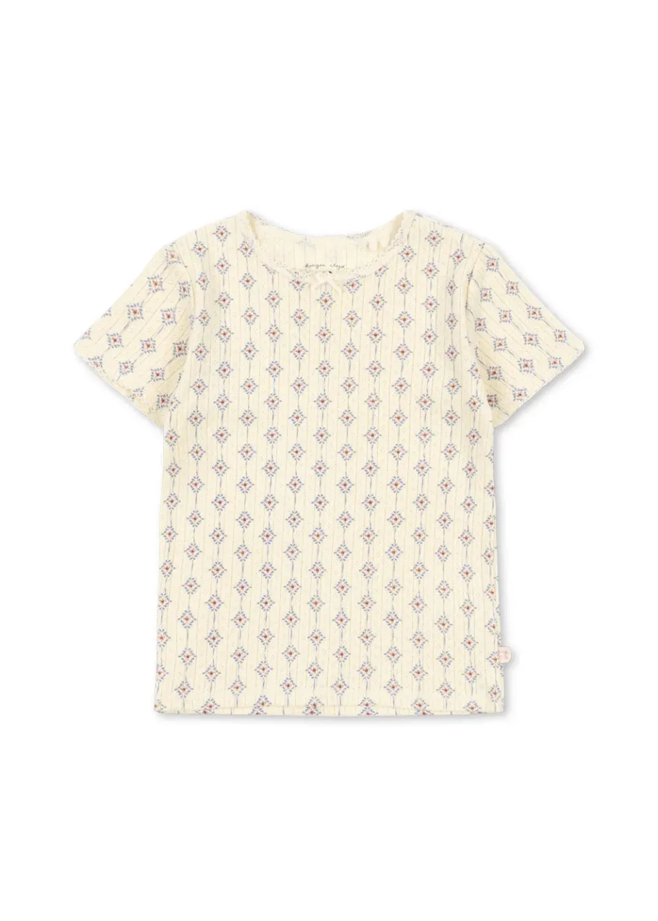 Konges Sløjd Minnie T-shirt muro blu pointelle biokatoen