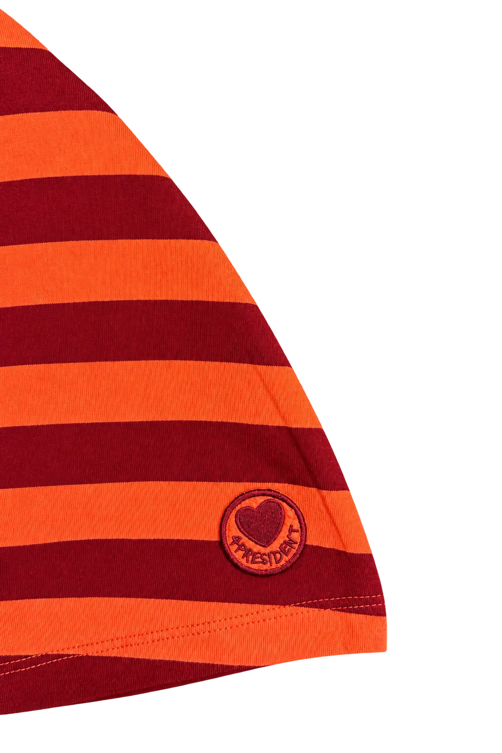 4PRESIDENT India Poppy red rok strepen elastiek katoen