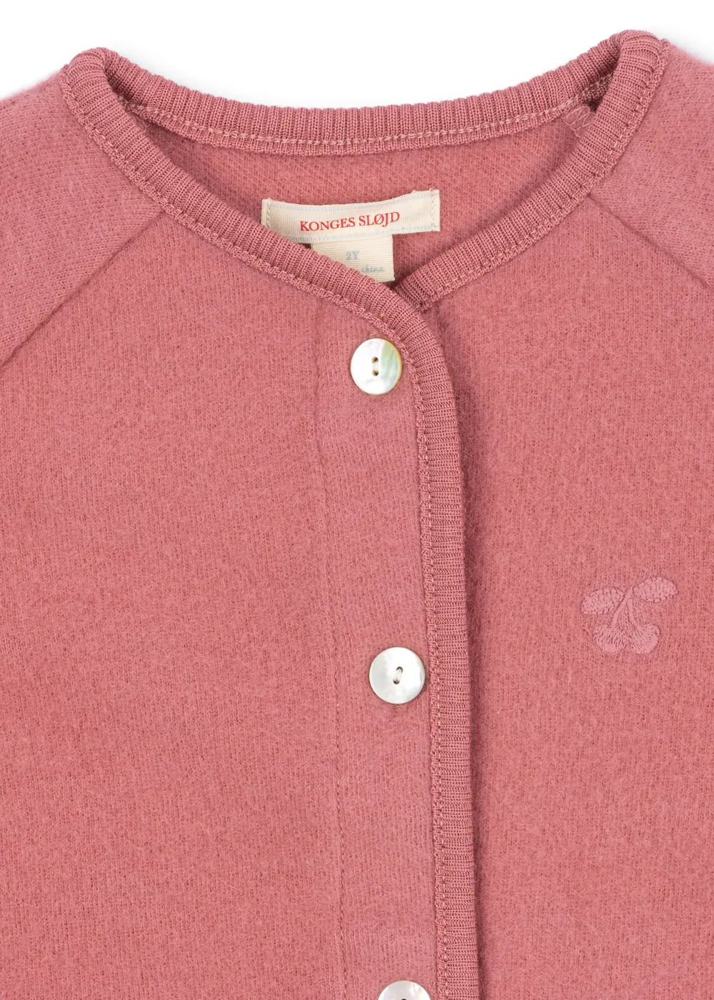 Konges Sløjd Saga vest dusty rose wol fleece
