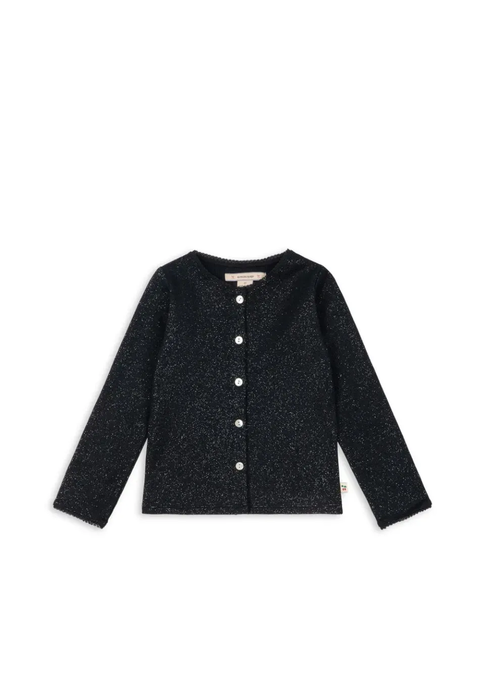 Konges Sløjd Roli Vestje black biokatoen met lurex